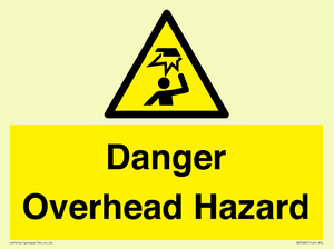 Danger Overhead Hazard